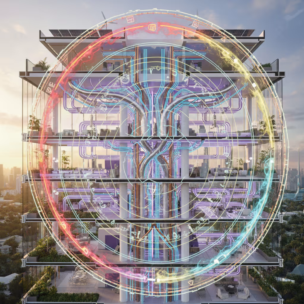 Sanjivani MEPF and Vastu Energy Alignment Schematic